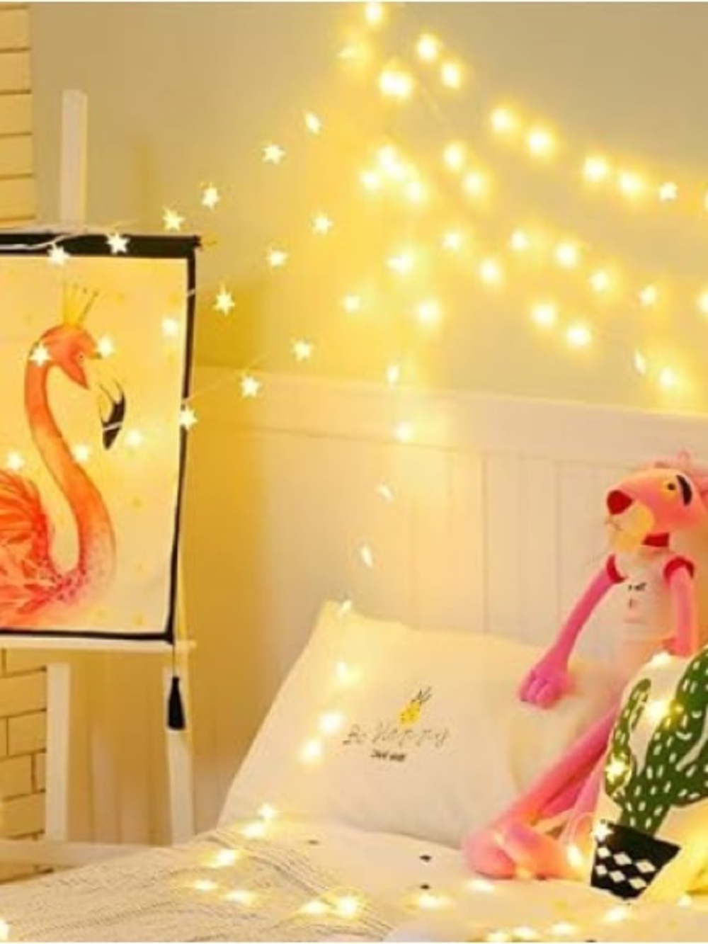 Star Fairy String Lights in Warm White Battery Operated Set of 2 Strings - Picture 4 of 7
